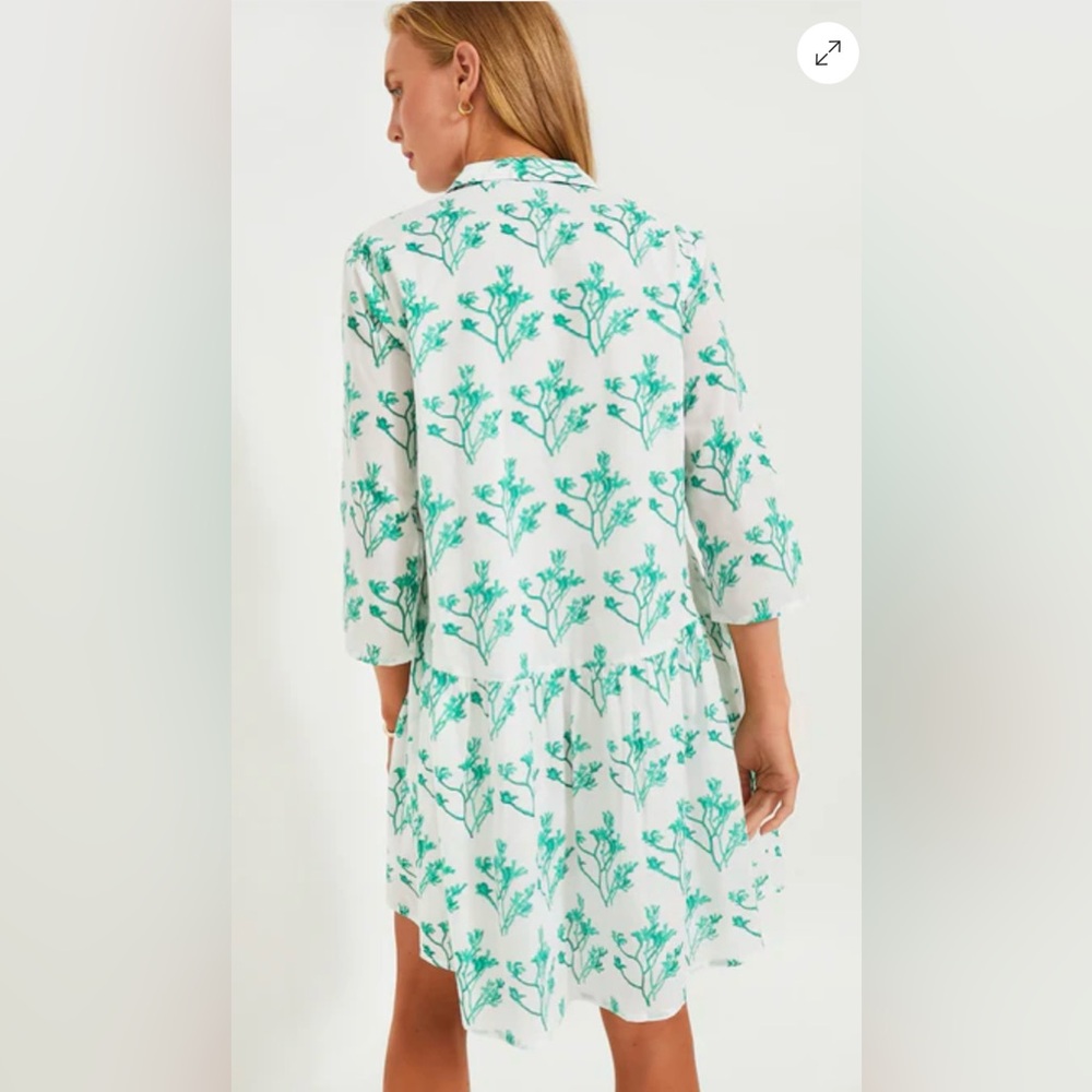 Tuckernuck/Ro’s Garden Green and White Deauville Dress - Picture 2 of 9